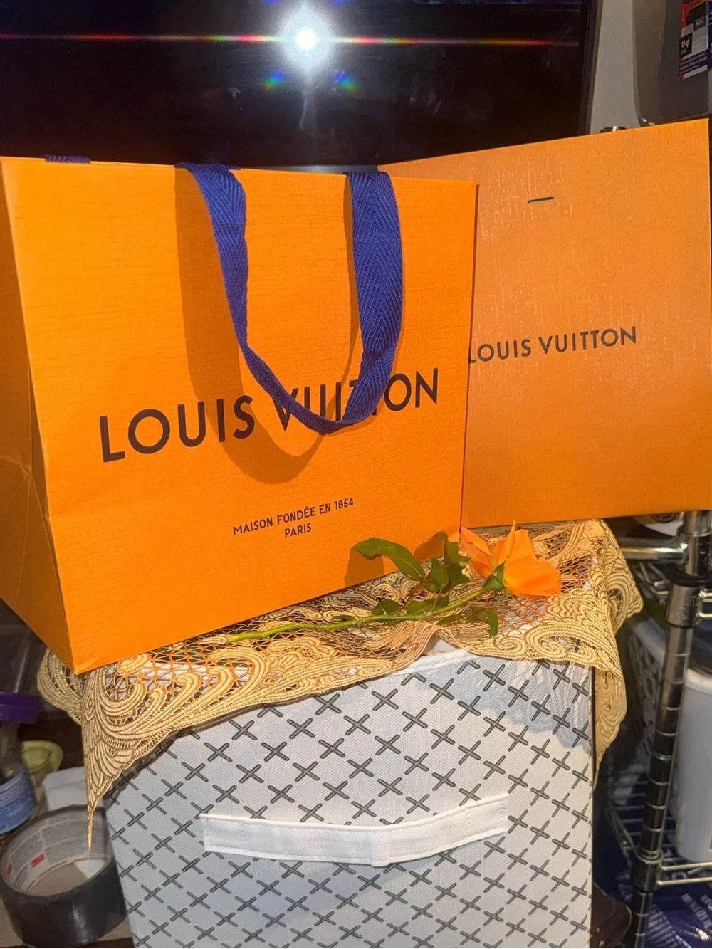 Brand New Authentic Louis Vuitton *Empty* Shopping Bags